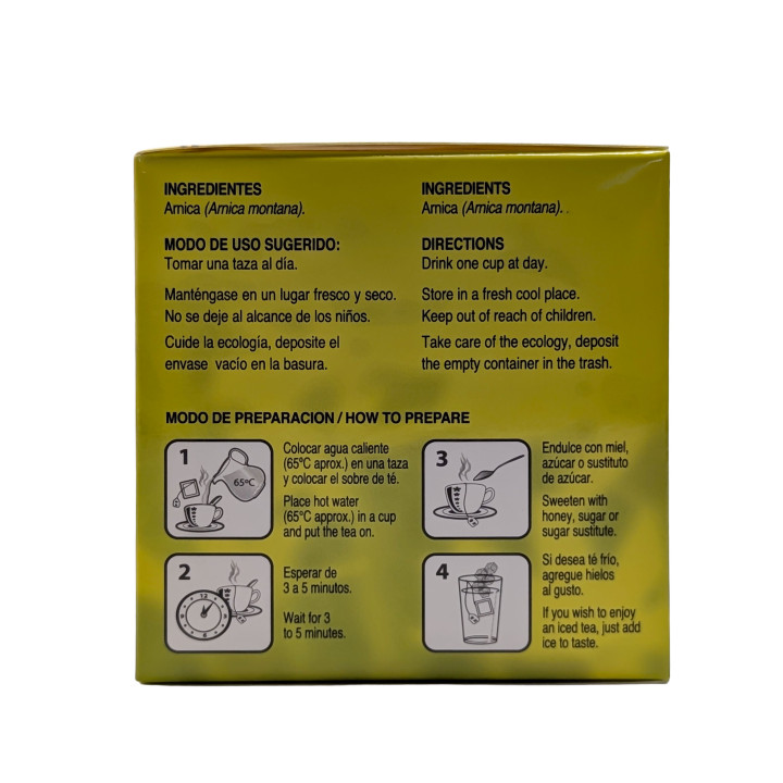 Arnica Tea - GN+VIDA Té de Árnica (30 Tea Bags) | Safety Warning