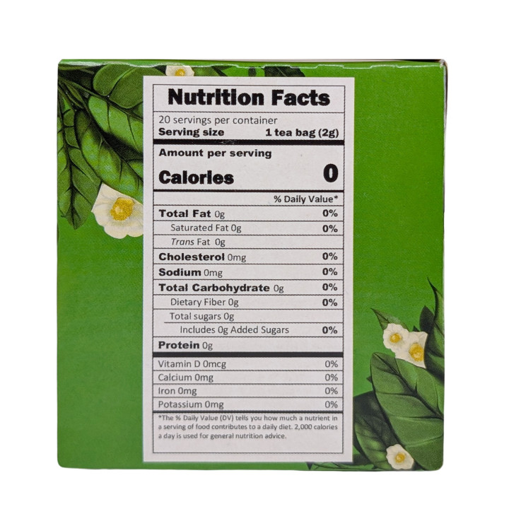 Therbal Green Tea - 100% Camellia sinensis - 20 Tea Bags