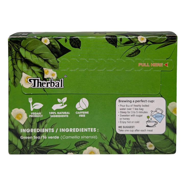 Therbal Green Tea - 100% Camellia sinensis - 20 Tea Bags