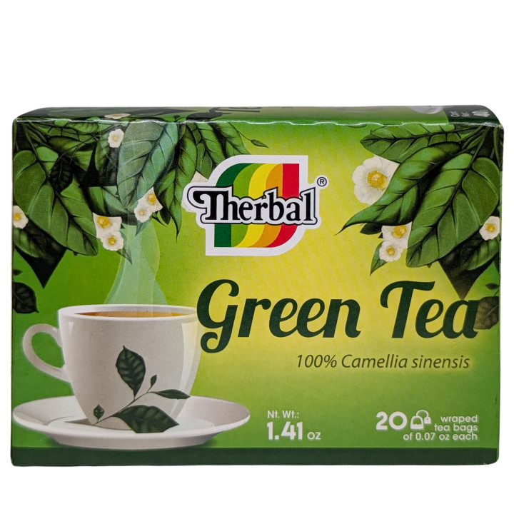 Therbal Green Tea - 100% Camellia sinensis - 20 Tea Bags