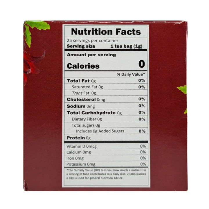 Therbal Hibiscus Tea - 100% Natural Jamaica Herbal Infusion