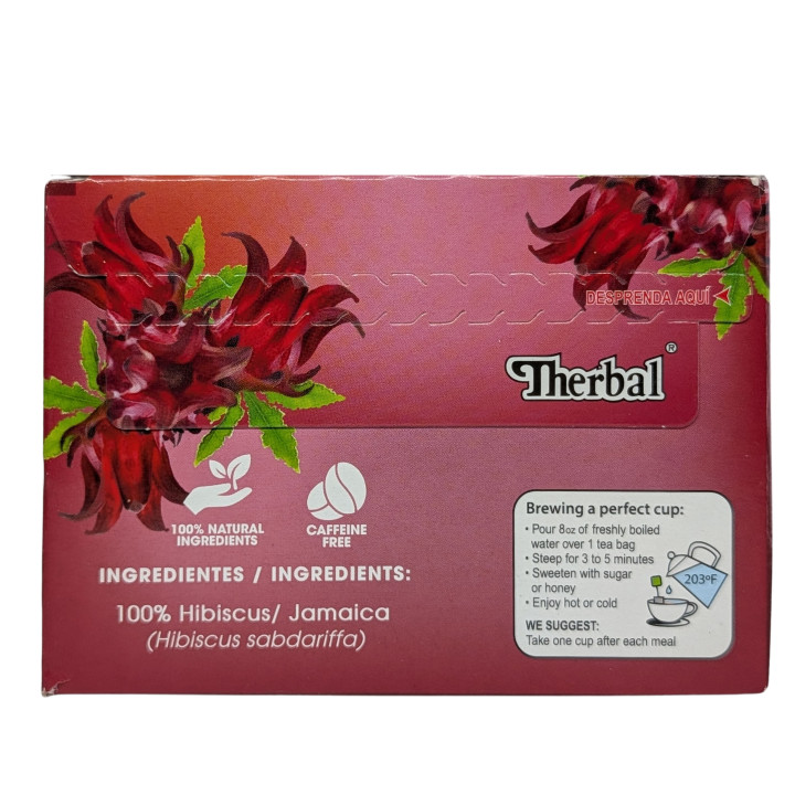 Té de hibisco herbal - Infusión de hierbas 100 % natural de Jamaica