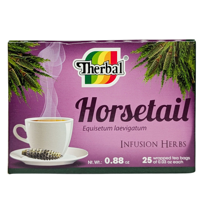 Té de cola de caballo a base de hierbas - 25 bolsitas de té | Equisetum Laevigatum