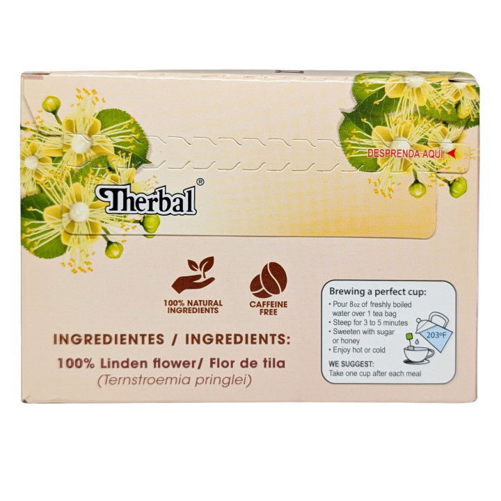 Té de flores de tilo - Flor de Tila 25 bolsitas | Sin cafeína