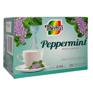 Té de menta herbal - Mentha Piperita pura (25 bolsitas de té)