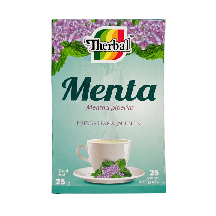 Therbal Peppermint Tea - Pure Mentha Piperita (25 Tea Bags)