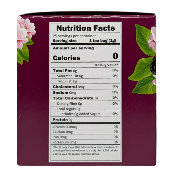 Té de ciruela - Infusión de hierbas Therbal Ciruela - 25 bolsitas de té