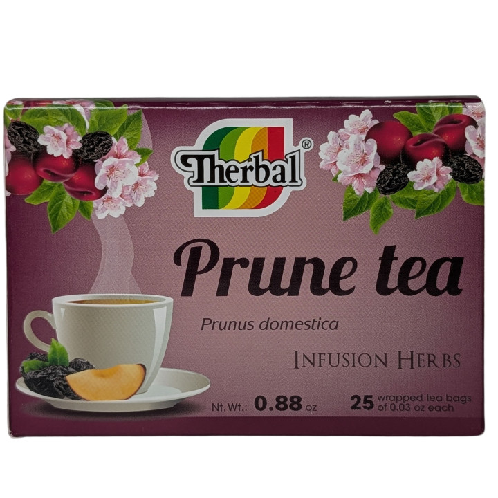 Prune Tea - Therbal Ciruela Herbal Infusion - 25 Tea Bags