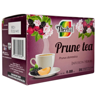Prune Tea - Therbal Ciruela Herbal Infusion - 25 Tea Bags