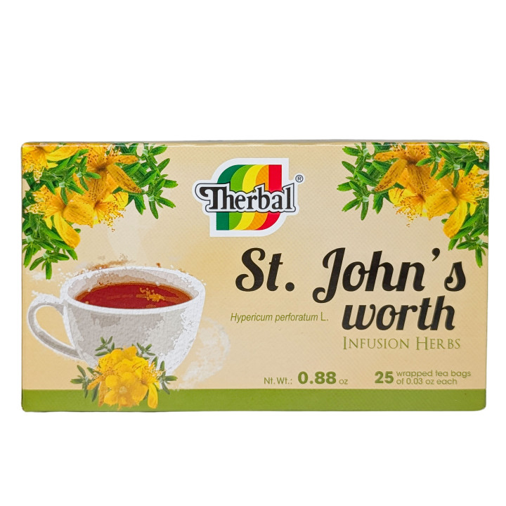 St. John's Worth Herbal Tea - 25 Caffeine-Free Tea Bags