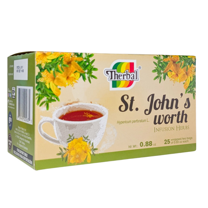 St. John's Worth Herbal Tea - 25 Caffeine-Free Tea Bags