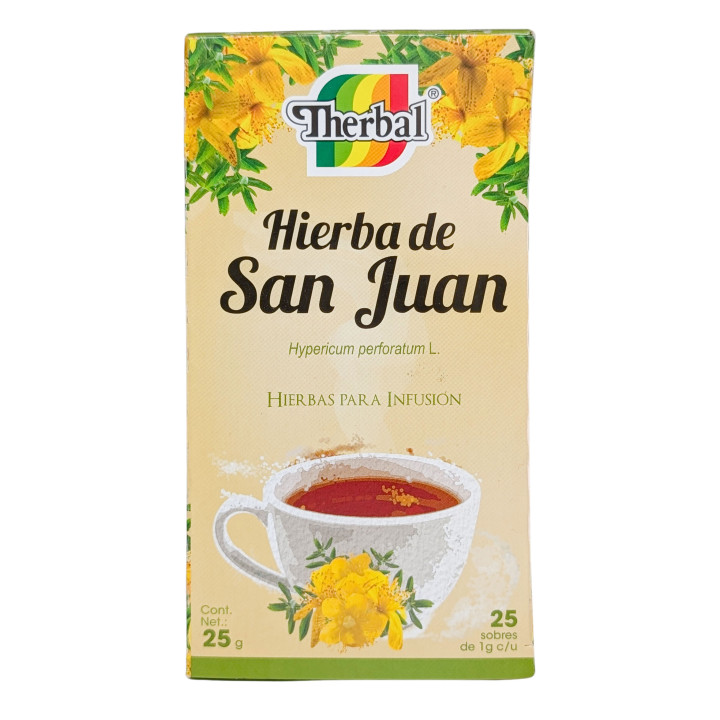 Té de hierbas St. John's Worth - 25 bolsitas de té sin cafeína