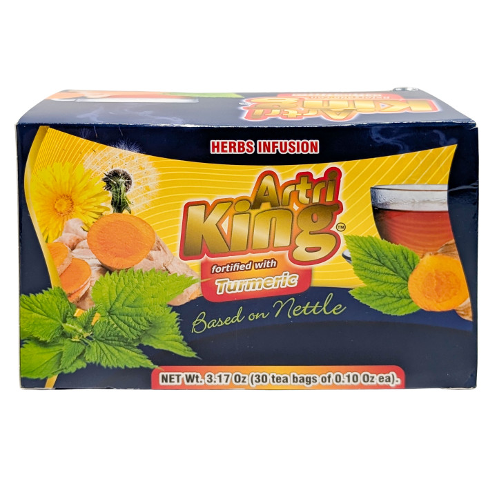 Artri King Herbal Tea with Turmeric, Nettle &amp; Dandelion - 30 Bags