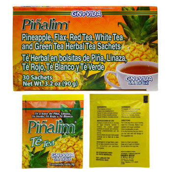Piñalim - Pineapple, Flax Green Red White Tea Mixed Blend