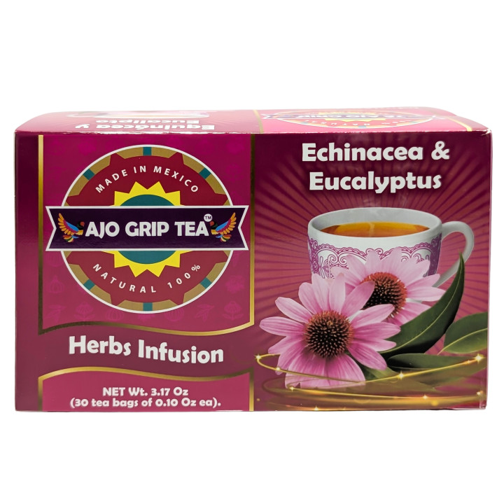 Té Ajo Grip - Echinacea y eucalipto para reforzar el sistema inmunitario | 30 bolsitas