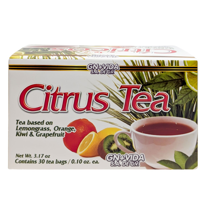 Té cítrico - Mezcla de limoncillo, naranja, kiwi y pomelo | 30 bolsitas
