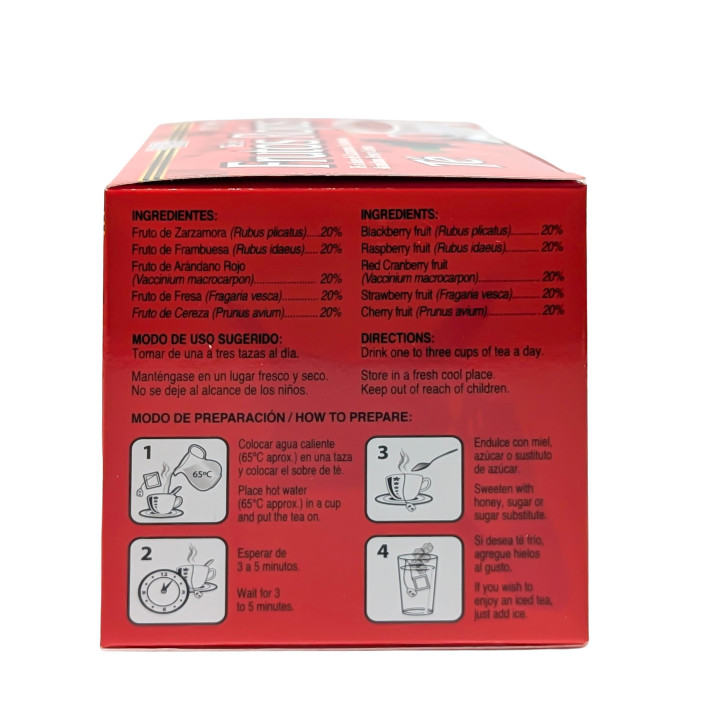 Red Fruits Tea - Organic Berry Blend | GN+Vida 30 Tea Bags