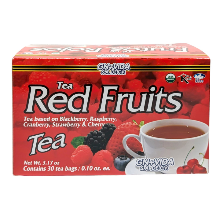 Red Fruits Tea - Organic Berry Blend | GN+Vida 30 Tea Bags