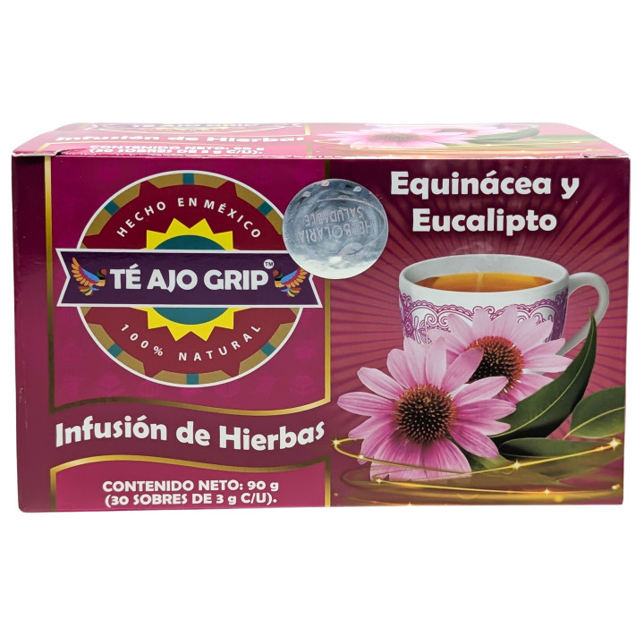 Ajo Grip Tea - Echinacea &amp; Eucalyptus Immune Support | 30 Bags