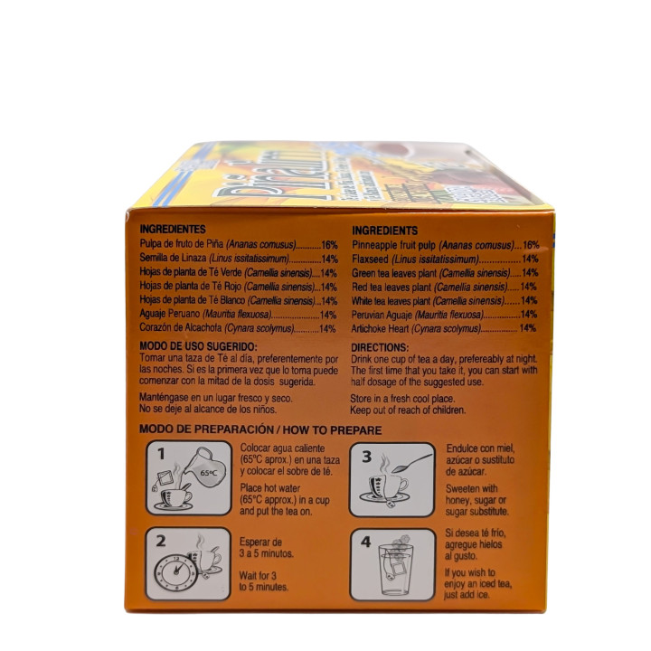 Piñalim Plus Tea - Organic Herbal Blend with Pineapple &amp; Aguaje
