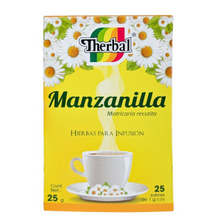 Té de manzanilla | Infusión pura de manzanilla 25 bolsitas