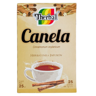 Therbal Cinnamon Tea - 25 Pure Ceylon Cinnamon Tea Bags