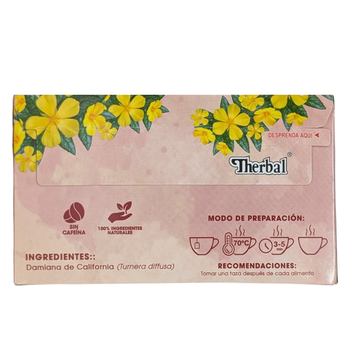 Té de damiana de California - 25 bolsitas | Infusión natural a base de hierbas