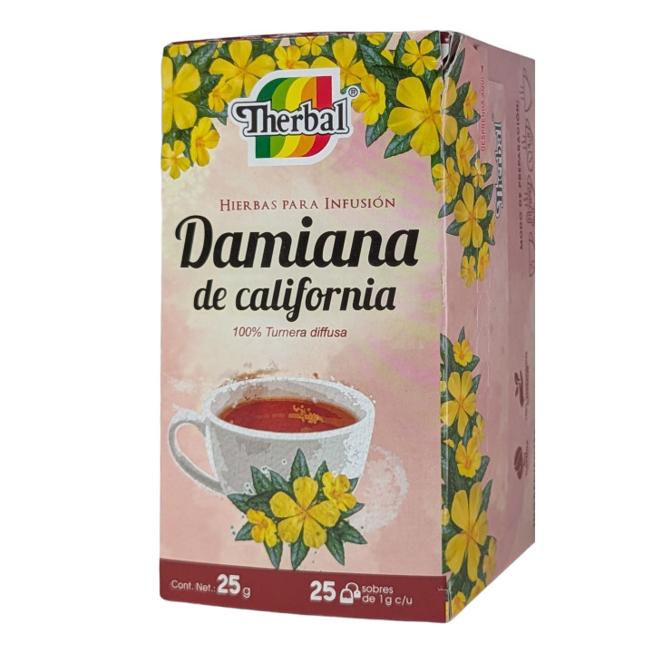 Té de damiana de California - 25 bolsitas | Infusión natural a base de hierbas