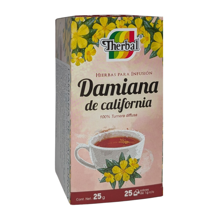 Té de damiana de California - 25 bolsitas | Infusión natural a base de hierbas